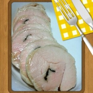 塩麹 de 鶏むね肉のクルクル鶏ハム